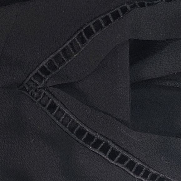 Michael Kors Black Detailed Ruffle Capped Sleeve Size M - Picture 5 of 5